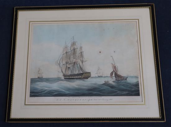 Rosenburg after Huggins H.C.S Macqueen off the Start, 26th Jan. 1832 15.75 x 20.5in.